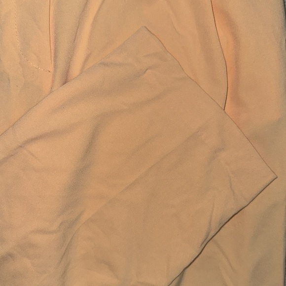 H&M Peach Orange High Waist Pleated Trousers - Picture 3 of 3
